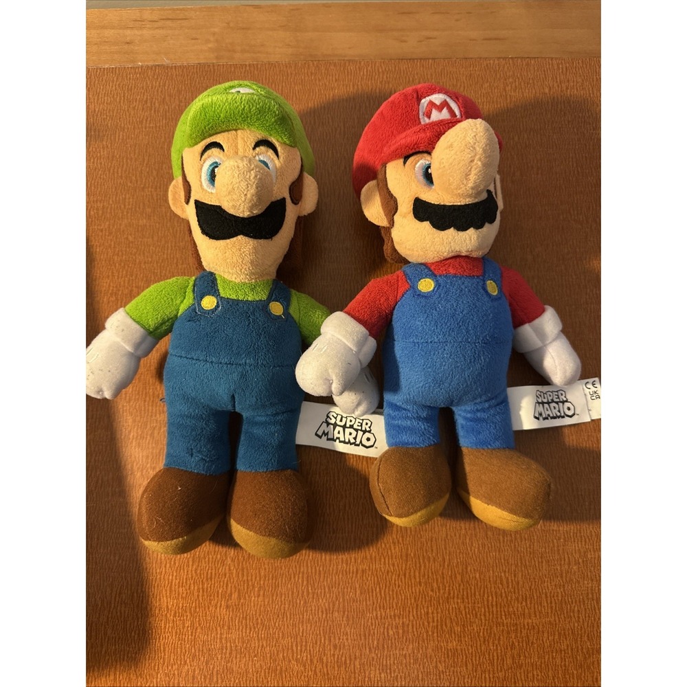 Super Mario Bros/Nintendo MARIO & LUIGI Plush 10"